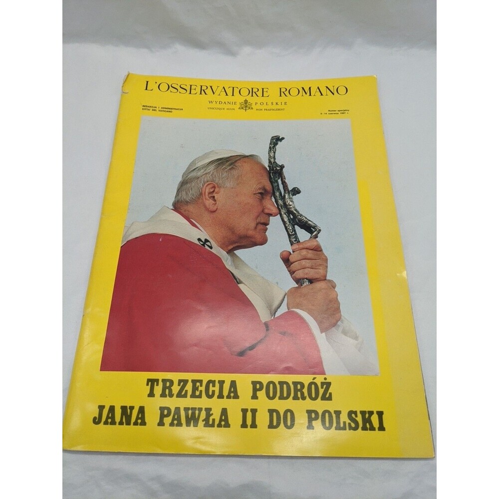 The Roman Observator John Paul II Third Journey To Poland Magazine June 1987